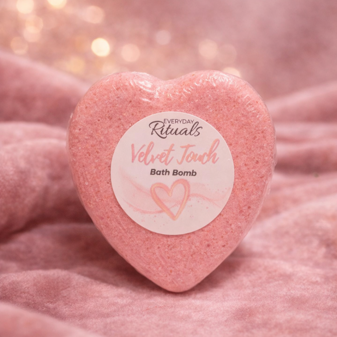 Velvet Touch Heart-Shaped Bath Bomb