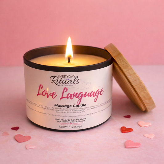 Love Language Massage Candle